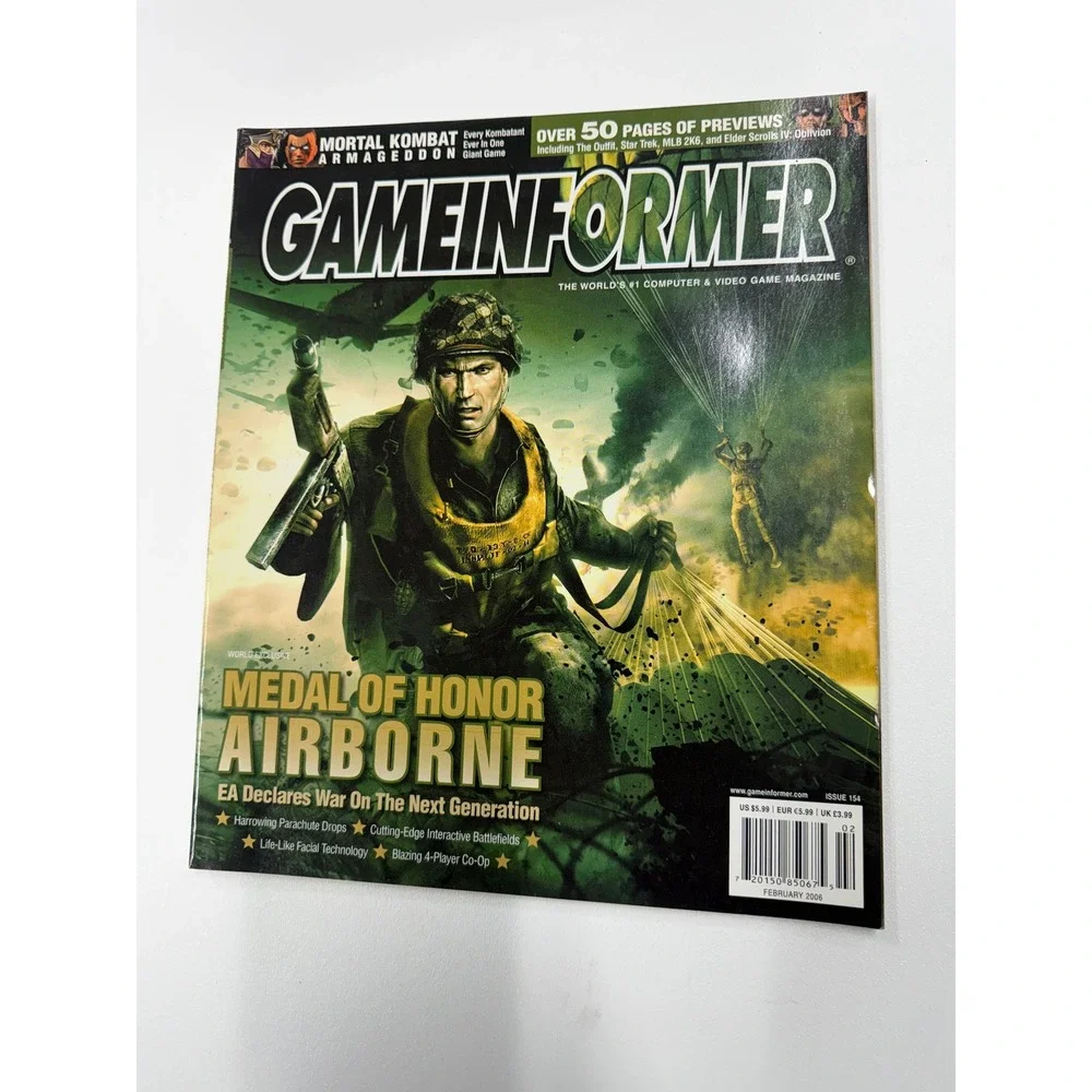 Game Informer Magazine Issue 154 February 2006 Medal of Honor Airborne Cover